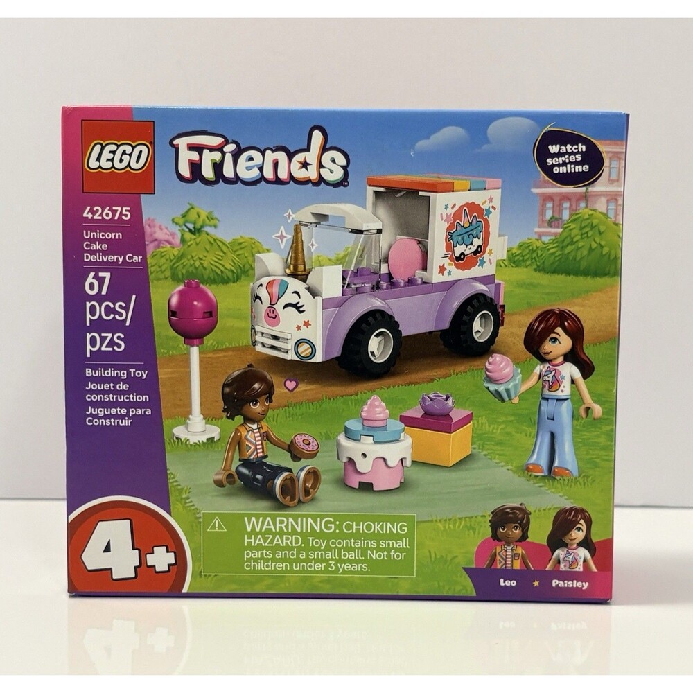 LEGO Friends 42675 Unicorn Cake Delivery Car Building Toy Kid Gift Brand New
